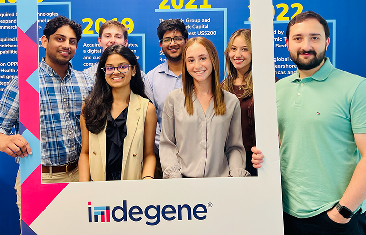 Indegene colleagues celebrating together
